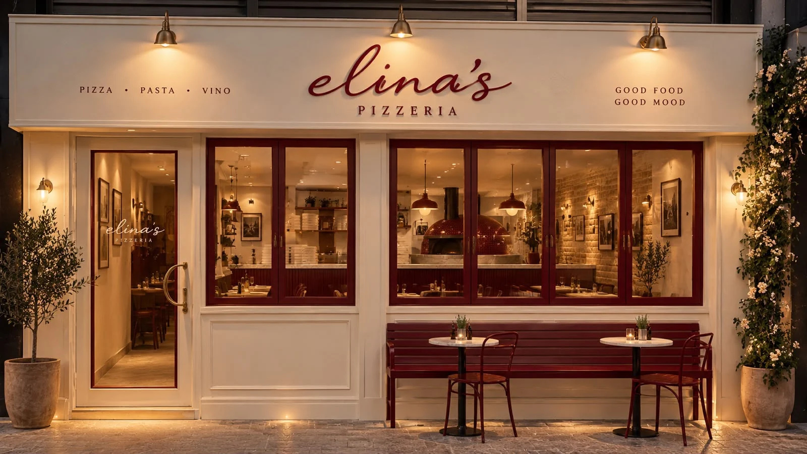 Completed shopfront signage