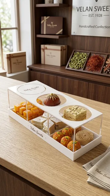 Acrylic food display